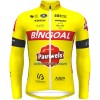 Wielershirt 2022 Bingoal Pauwels Sauces WB Lange Mouw - Rood Neongeel